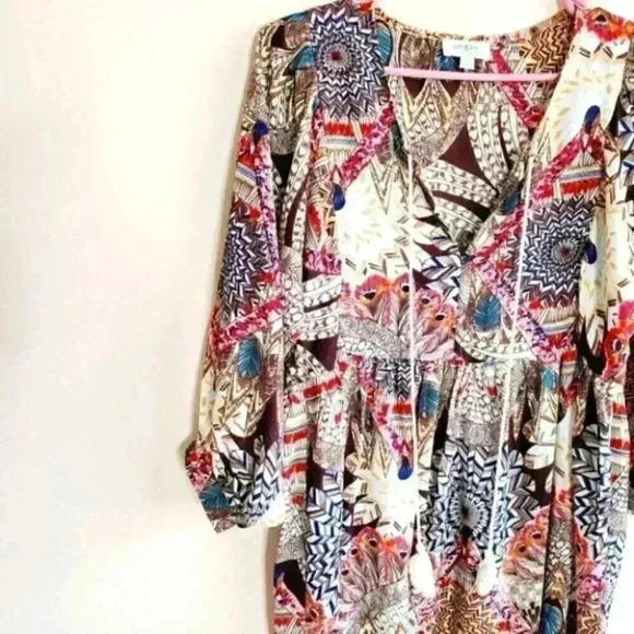 Umgee tribal print boho dress size small - Picture 3 of 13